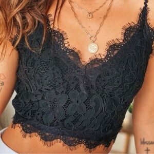 Black Lace Cami Brallette